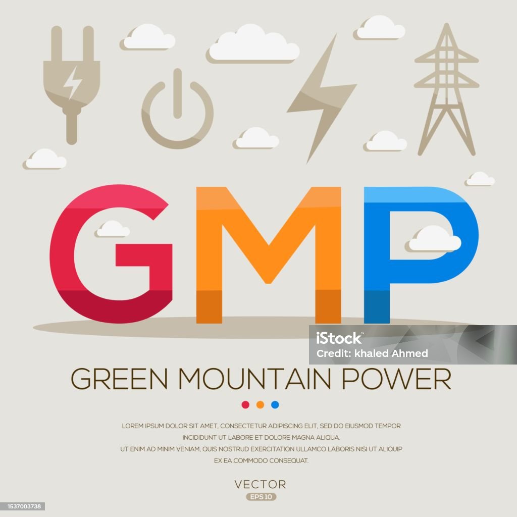 Gmp Green Mountain Power Stock Illustration - Download Image Now