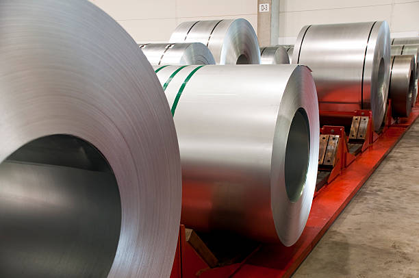 istock Huge rolls of tinplate 153701212
