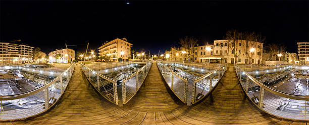 The Trident Square of Grado - Italy stock photo