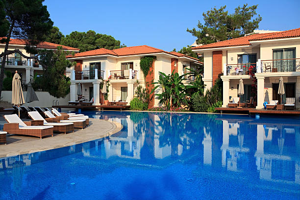 istock Swimming pool at the hotel. 153701675