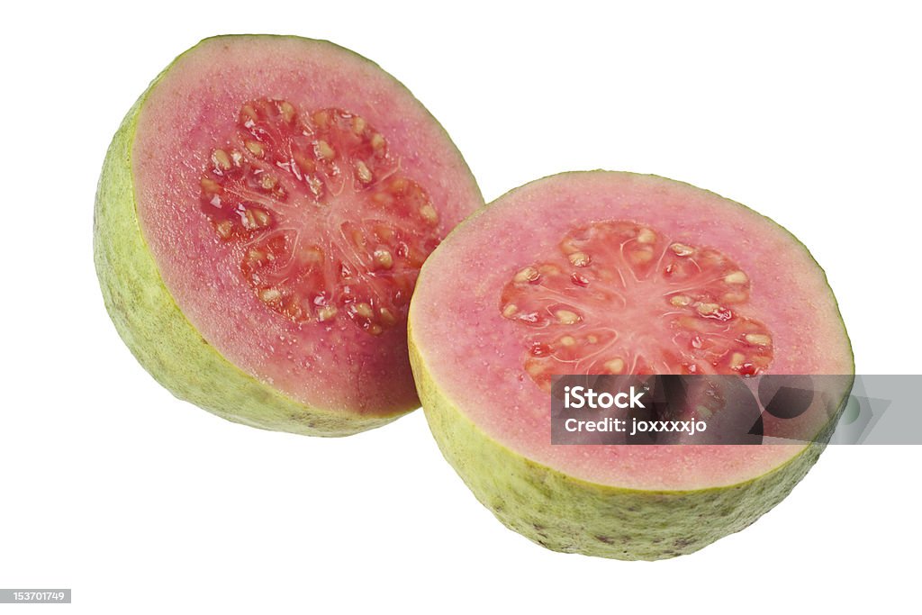 Zwei Hälften rosa Guavensaft - Lizenzfrei Guave Stock-Foto