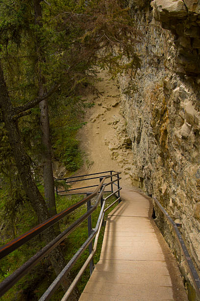 istock Walkway on the side of a valley cliff 153702156