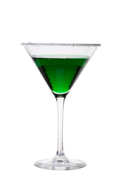 istock Green drink in martini glass 153702459