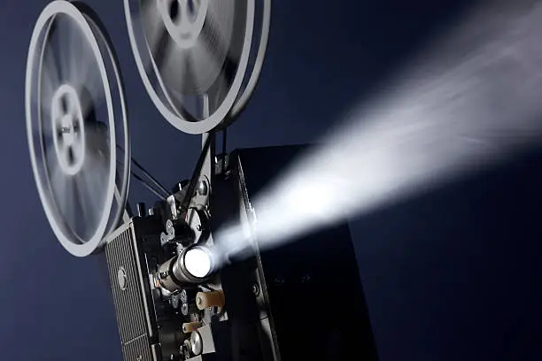 Photo of 16mm movie projector