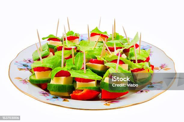 Foto de Canapé e mais fotos de stock de Almoço - Almoço, Antepasto, Banquete