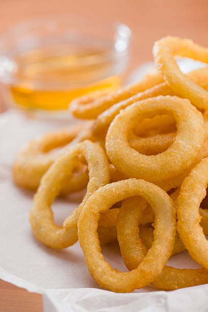istock Onion ring with honey sauce 153704057