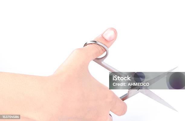 Hand Holding Scissors Stock Photo - Download Image Now - Blade, Cut Out, Cutting