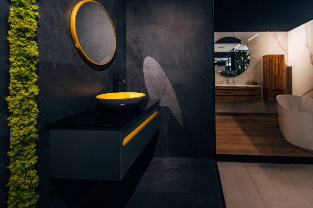 istock Bathrooms equipment in showroom 1537046519