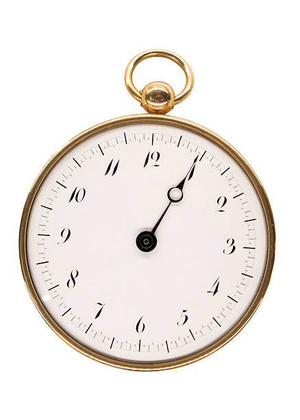 istock Vintage pocket watch, aged 1808, from Paris, isolated on white 153704659