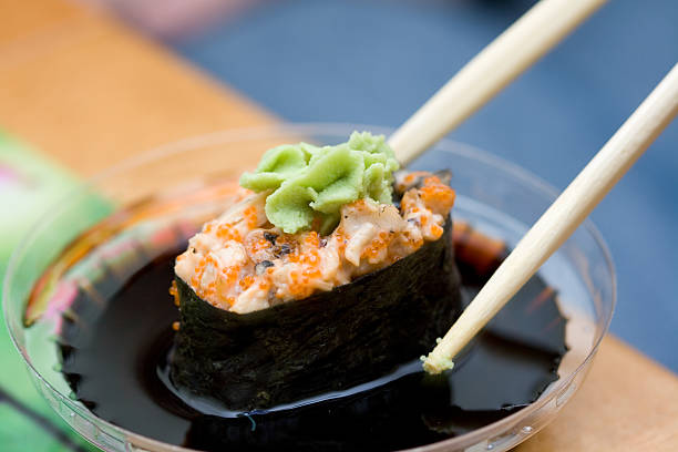 Assunzione di sushi - foto stock