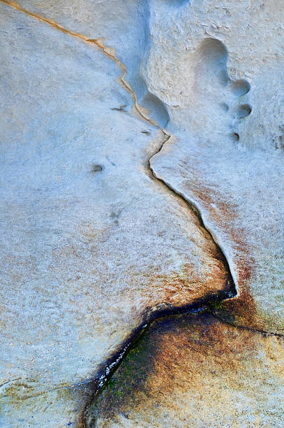 Abstrato de Rachado Pedra - fotografia de stock