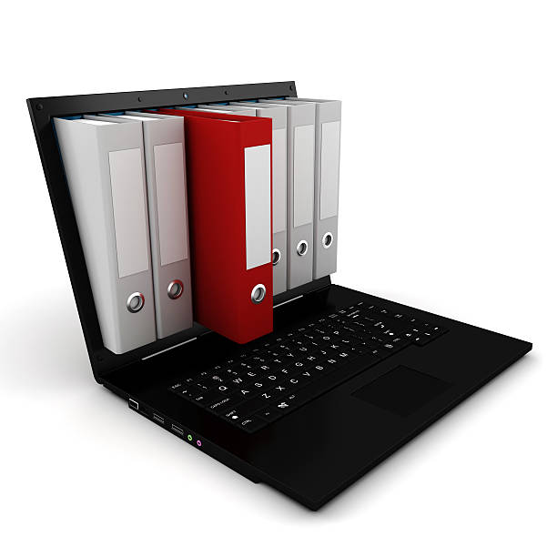 istock 3d dossier popping out from a laptop screen 153705210