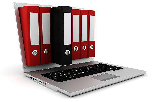 istock 3d dossier popping out from a laptop screen 153705214