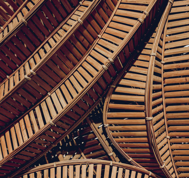 istock traditional thai style pattern of brown handicraft weave texture wicker surface 1537052209