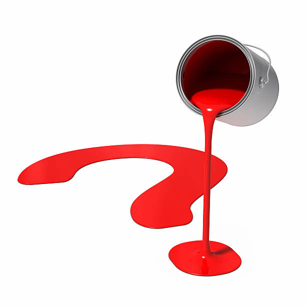 Paint Can - Question Mark stock photo