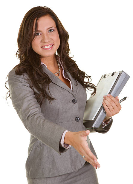 istock Businesswoman handshake 153706875