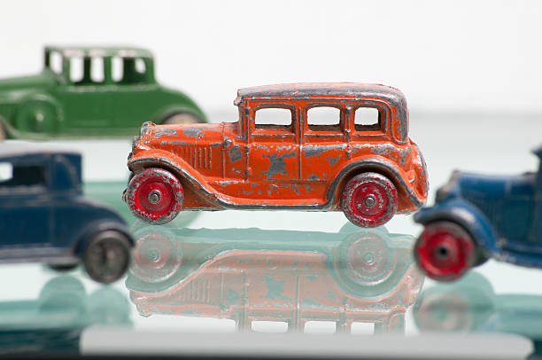 istock Antique Toy car sedans 153707070