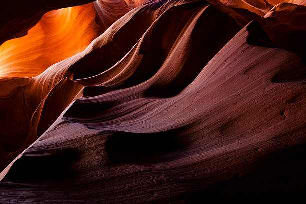 istock Rich colored layers of antelope canyon 153707837