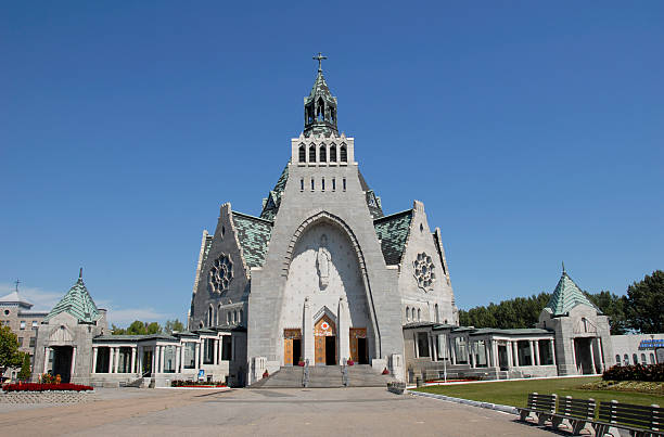 Basilica Notre-Dame-du-Cap stock photo