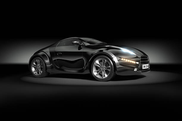 istock Black sports car 153709550