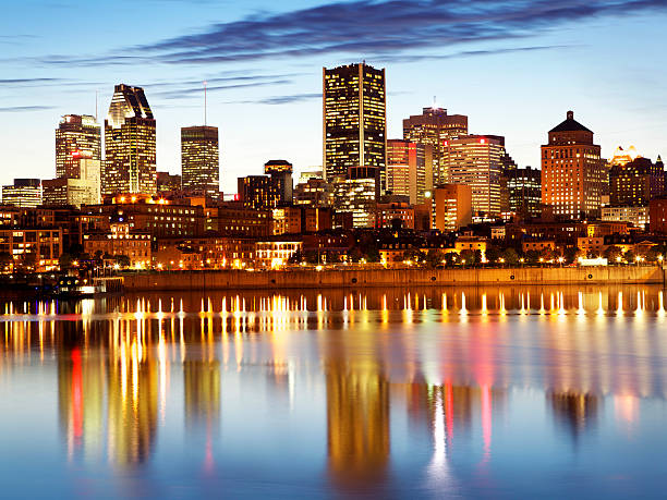 istock Montreal skyline and Saint Laurent river at dusk (XXL) 153709716