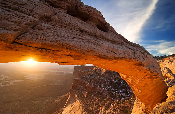 Mesa Arch Right Wing stock photo