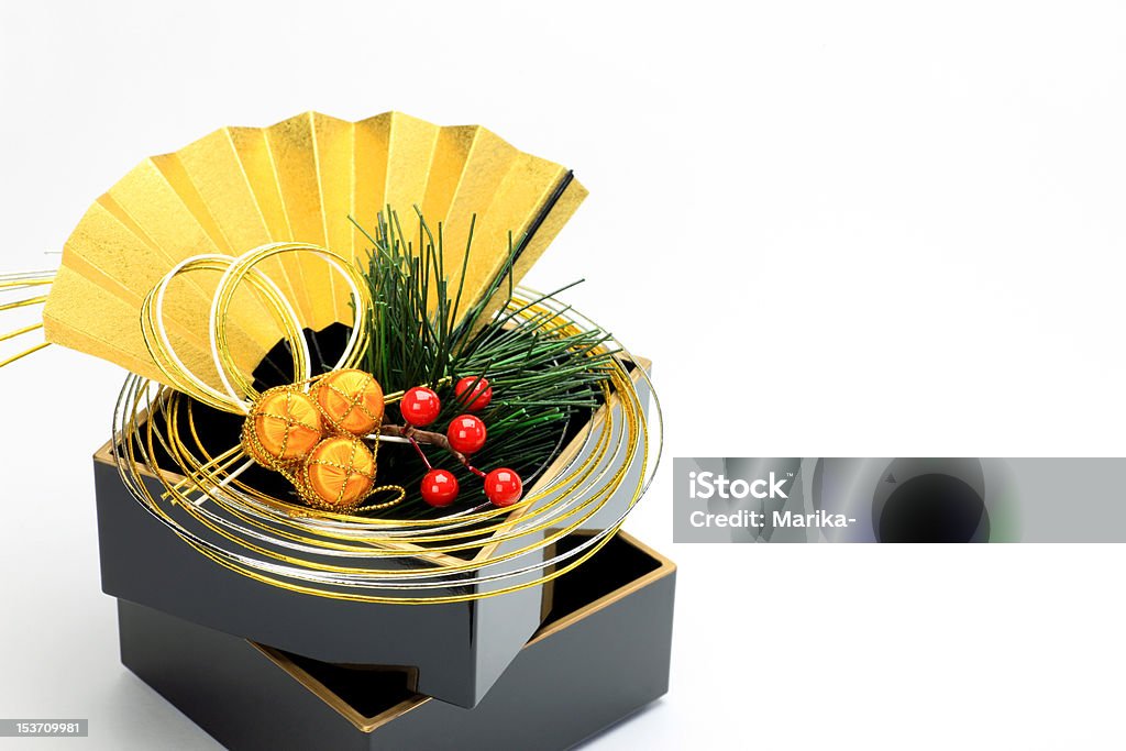 New Year It is the image of Japanese New Year holidays. Black Color Stock Photo