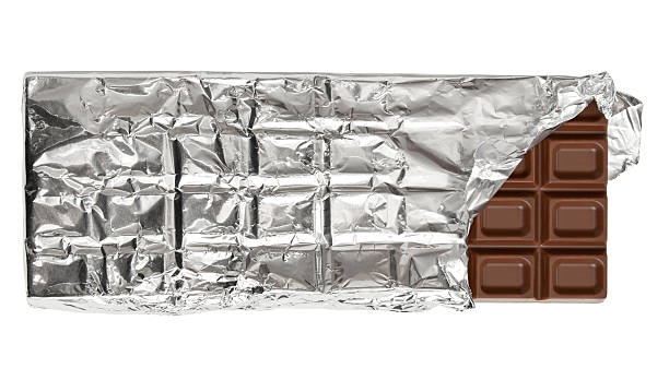 istock Milk chocolate bar in tinfoil 153710285
