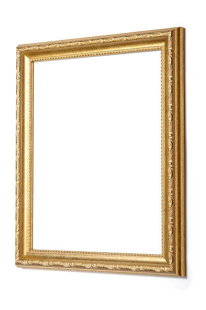 istock antique gold frame in the perspective 153710740