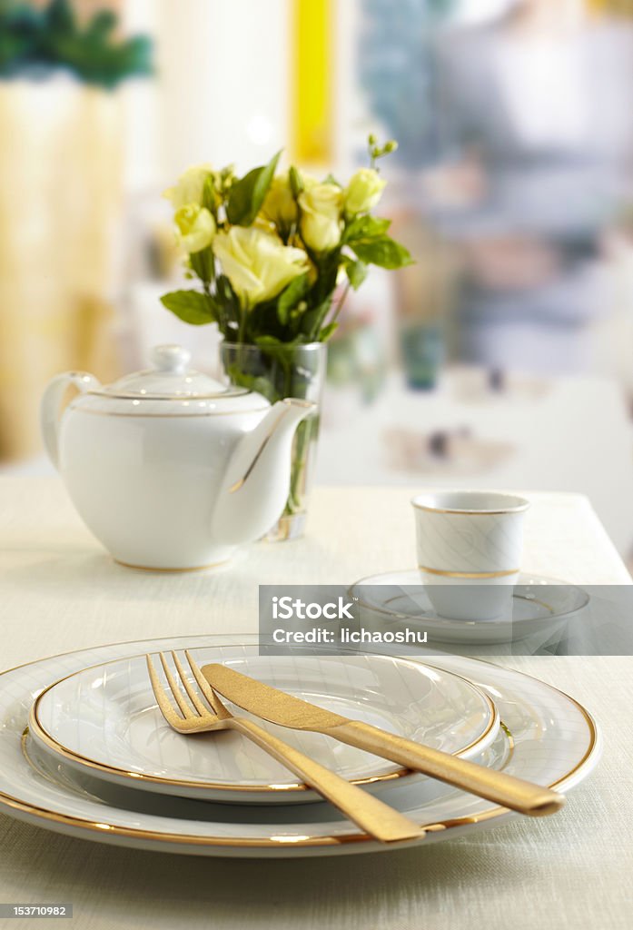 Керамическая посуда - Стоковые фото Банкет роялти-фри