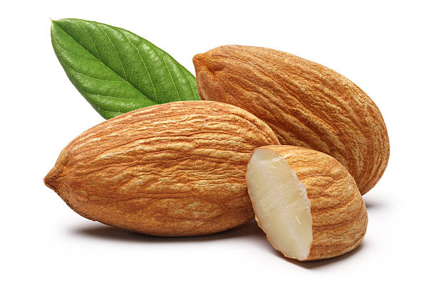 almonds stock photo