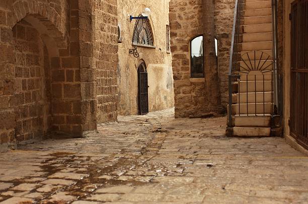 istock Old Jaffa street, Israel 153711567