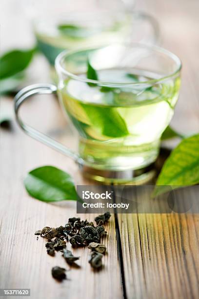 Green Tee Stockfoto und mehr Bilder von Blatt - Pflanzenbestandteile - Blatt - Pflanzenbestandteile, Chinesischer Tee, Echter Teestrauch