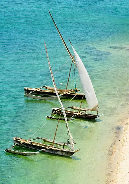 Old sailing boats in Africa