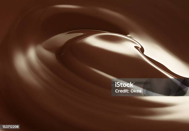Chocolate - Fotografias de stock e mais imagens de Chocolate - Chocolate, Redemoinho, Castanho
