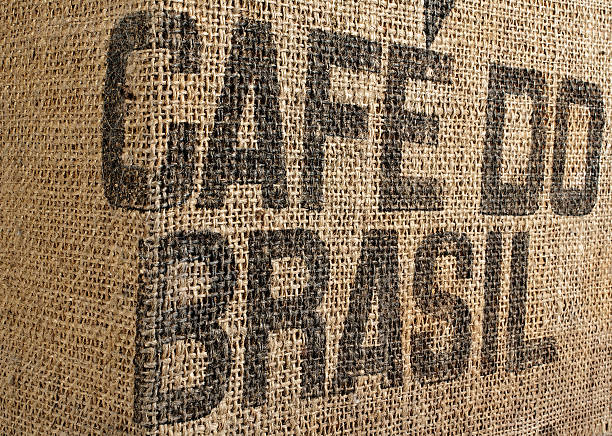 кафе do brasil - coffee bag coffee bean canvas стоковые фото и изображения