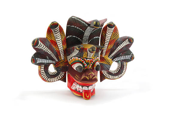 istock Traditional mask of the devil with snakes from Ceylon 153712759