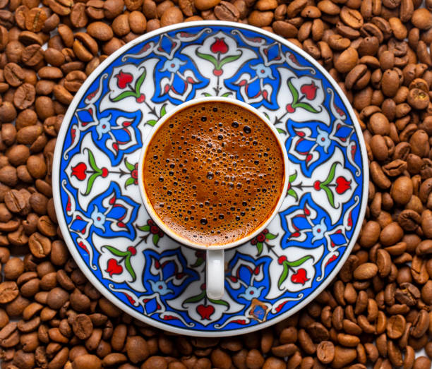 istock Traditional delicious Turkish coffee or Greek coffee 1537128475