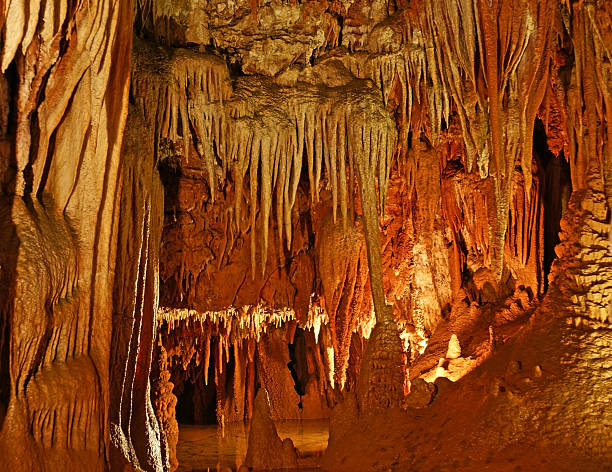 istock stalactites and stalagmites in a cave 153713049