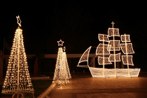 In the Greek tradition ( especially in the islands ) it is common to ornament a ship  instead of a tree for Christmas