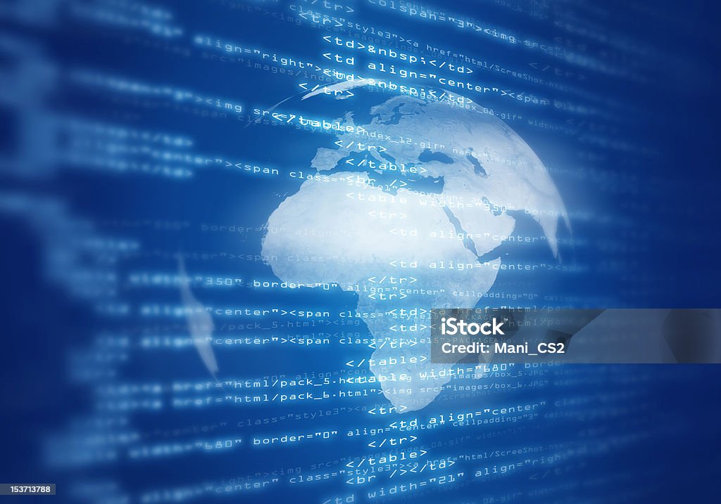 Background Digital Program Digital Program Code With A Earth Globe Background Stock Photo ...
