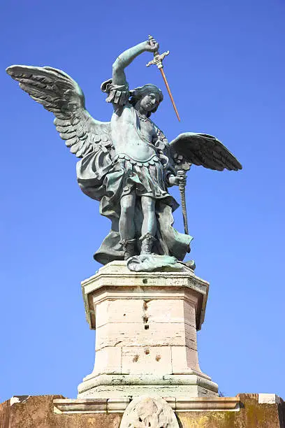 Photo of Saint Michael statue