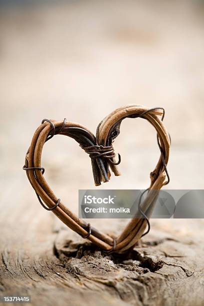 Valentine Heart Stock Photo - Download Image Now - Heart Shape, Willow Tree, Border - Frame
