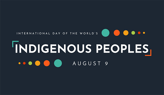 International Day of the World's Indigenous Peoples poster. Vector illustration. EPS10