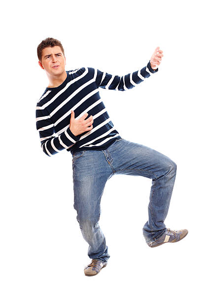 istock Young man playing on the guitar with a blurry hand 153716242