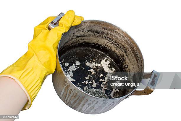 Hand Holding Pan Stock Photo - Download Image Now - Burnt, Cooking Pan, Chef