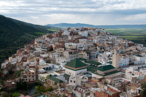 A view of the holy ciy of Moulay Idriss