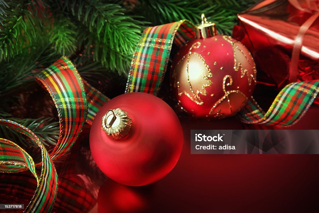 Christmas balls Backgrounds Stock Photo