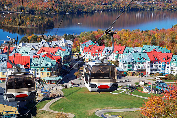 istock Mont Tremblant village, lake and funicular in autumn 153719082