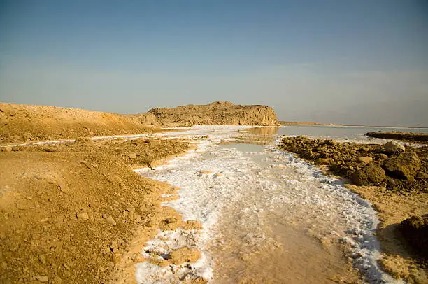 A part of the Dead Sea side cove